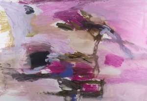 Pintura expresionista abstracta, serie El cazador de mamuts