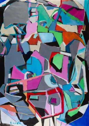 Pintura expresionista abstracta, serie CITY