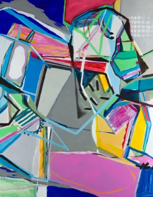 Pintura expresionista abstracta, serie CITY