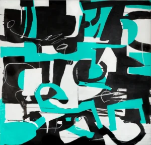 Pintura expresionista abstracta, serie La Piel