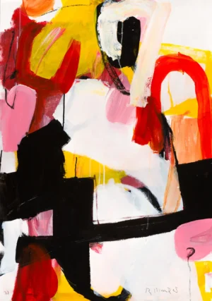 Pintura expresionista abstracta, serie La Piel
